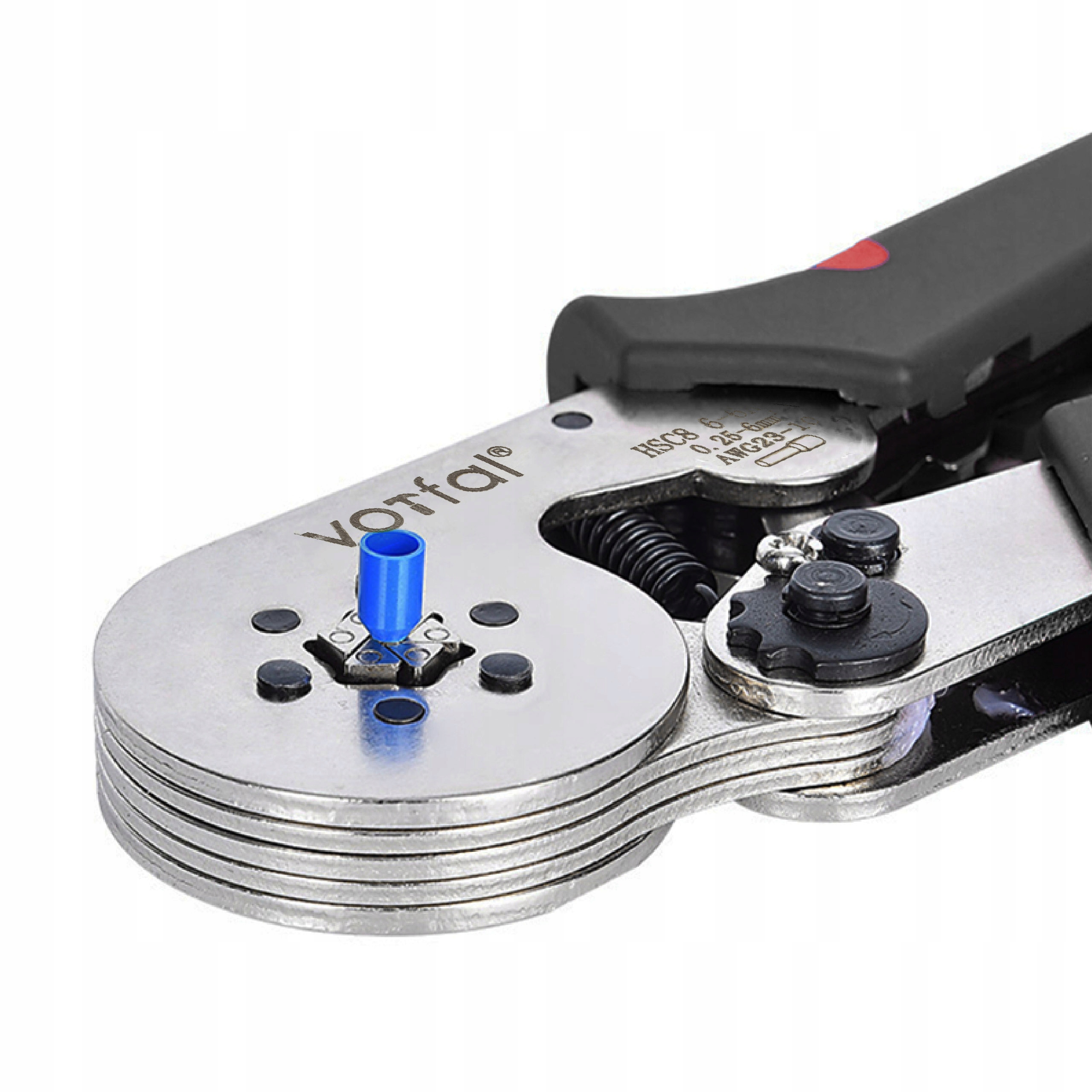 ZACISKARKA PRASKA TULEJEK DO KABLI SZEŚCIOKĄTNA Kolor czerwony