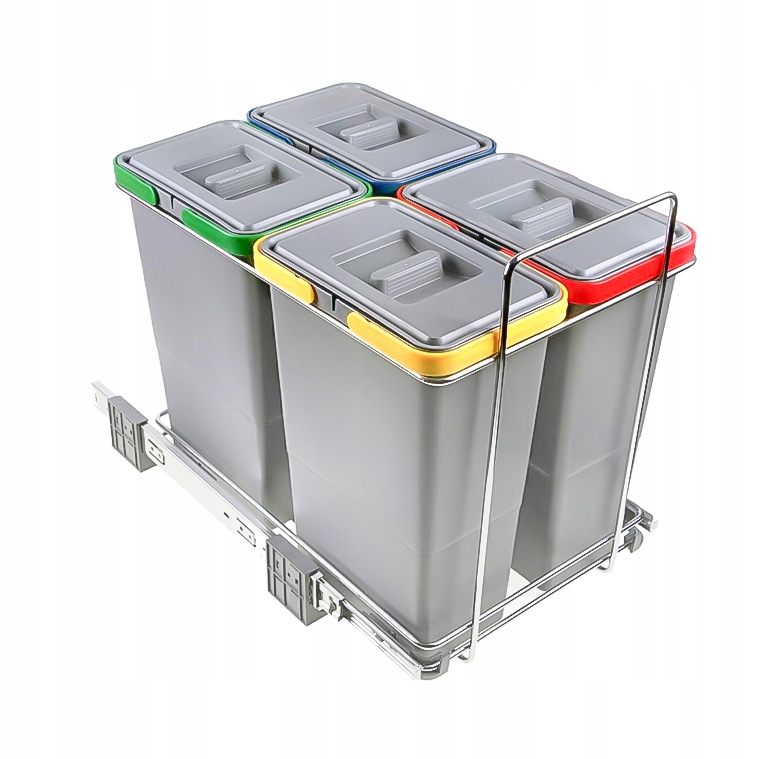 

Kosz na śmieci do szafki 40 cm Ecofil, 4 x 8L