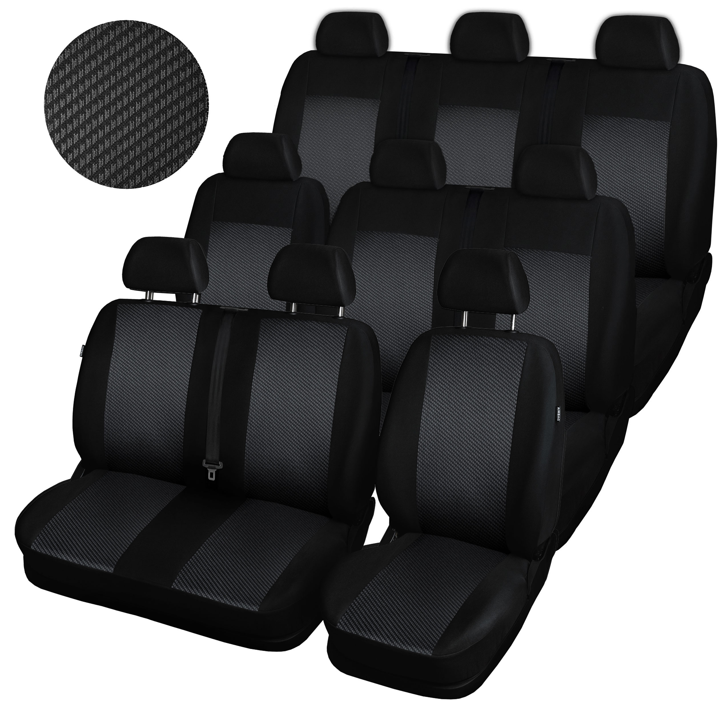 Meracie kryty pre Opel Vivaro Renault Trafic 9 osôb 2001-2014r. PR-2