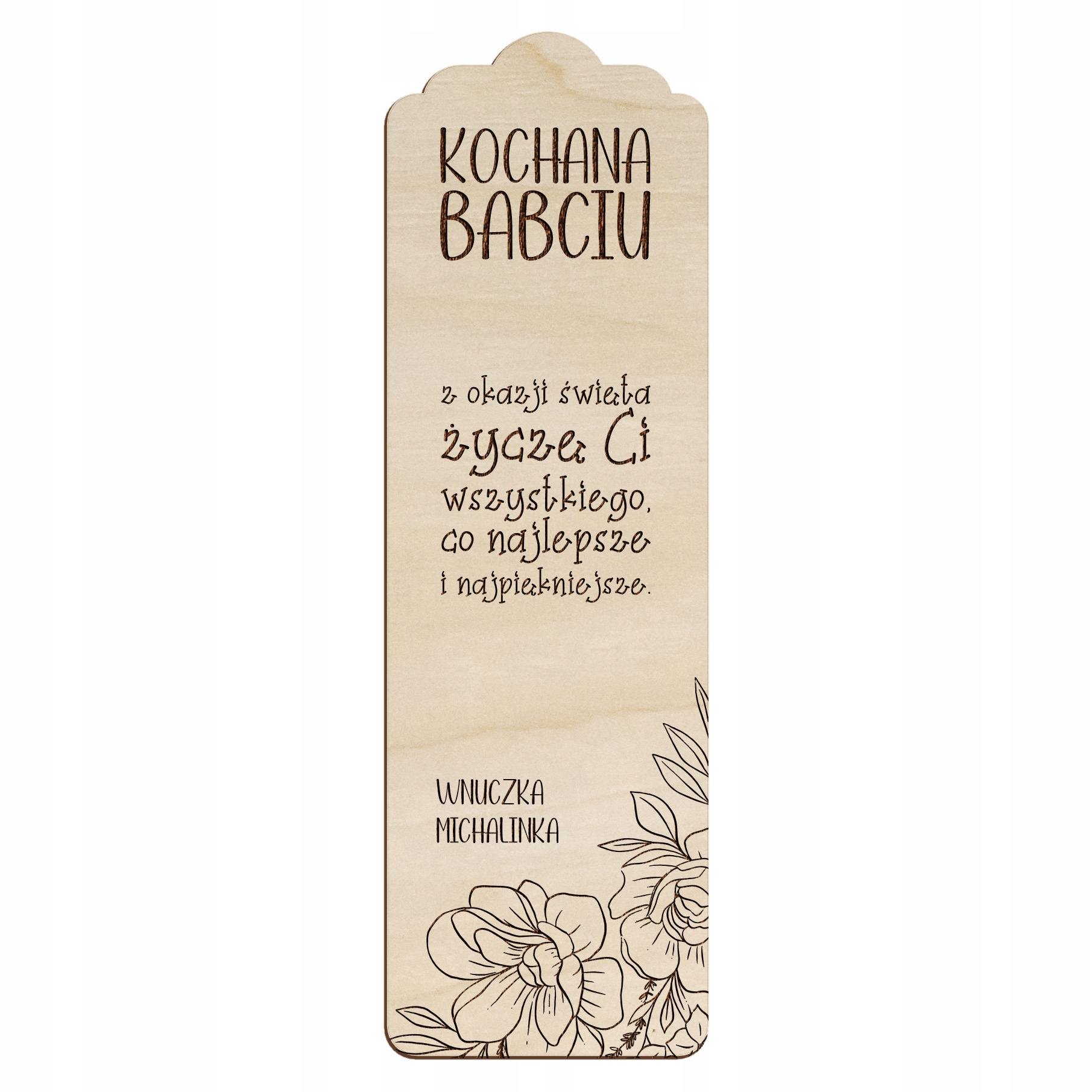 

Zakładka Do Książki Dedykacja Dzień Babci Dziadka