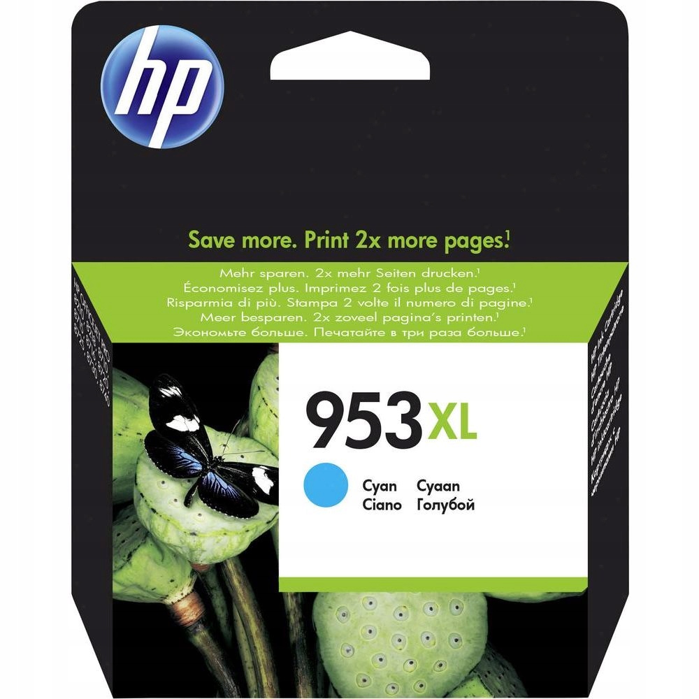 Hp inkoustová kazeta 953XL azurová F6U16AE originál