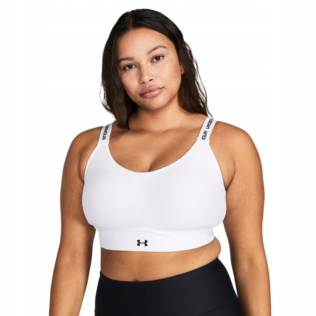Biustonosz treningowy Under Armour Ua Infinity Mid 2.0 Bra Biały Xs (a-c)