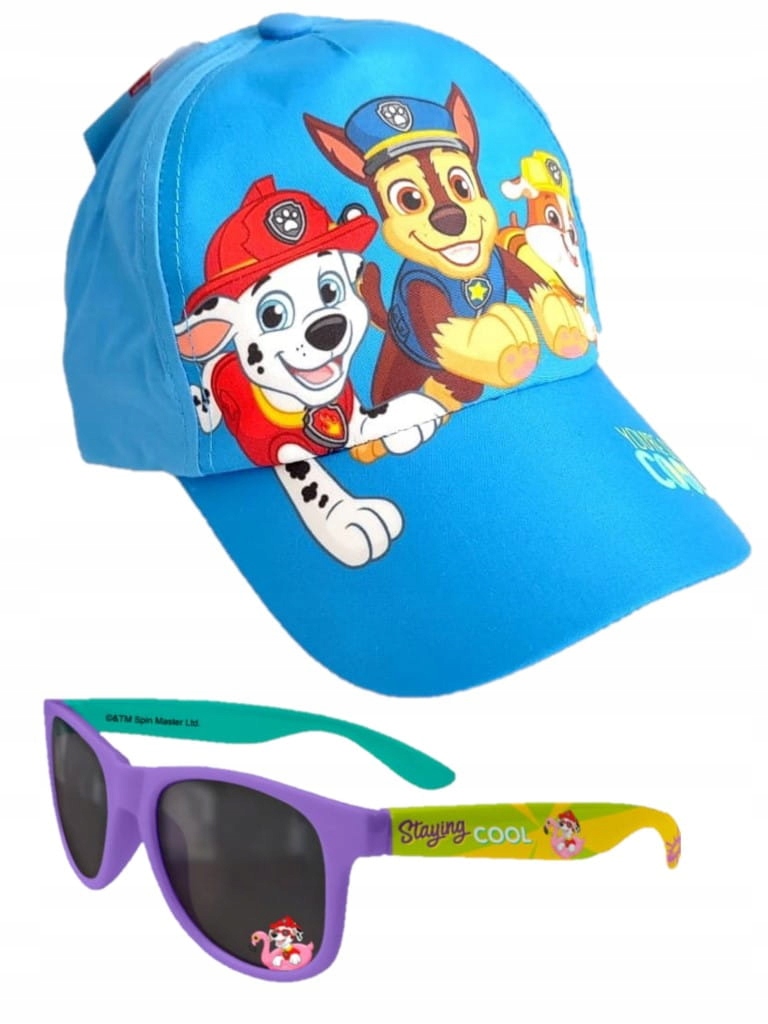 

Czapka z daszkiem dziecięca Psi Patrol +okulary 54