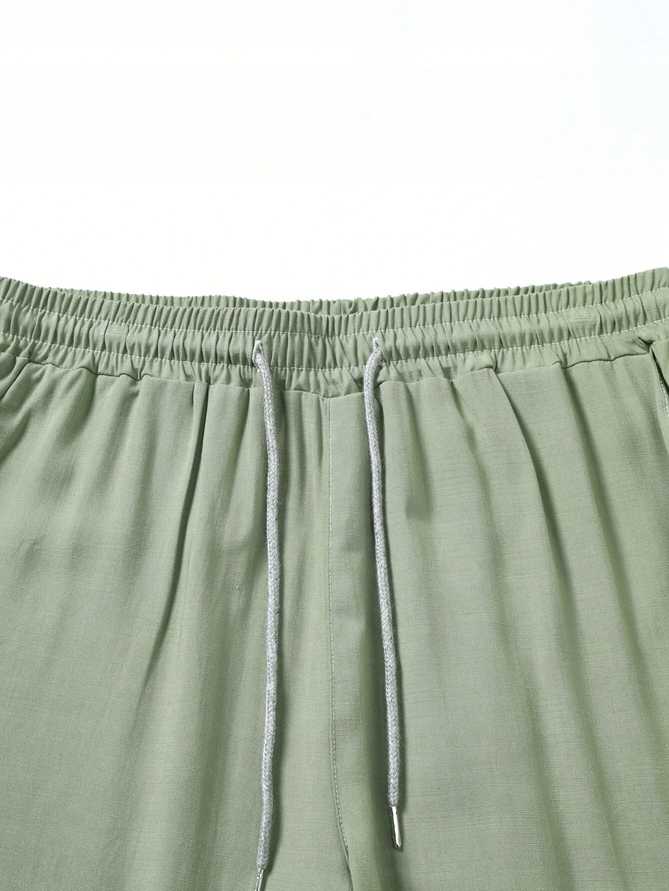 SHEIN MIĘTOWY KOMPLET KOSZULA KRÓTKIE SPODENKI L 45521 Kolor zielony