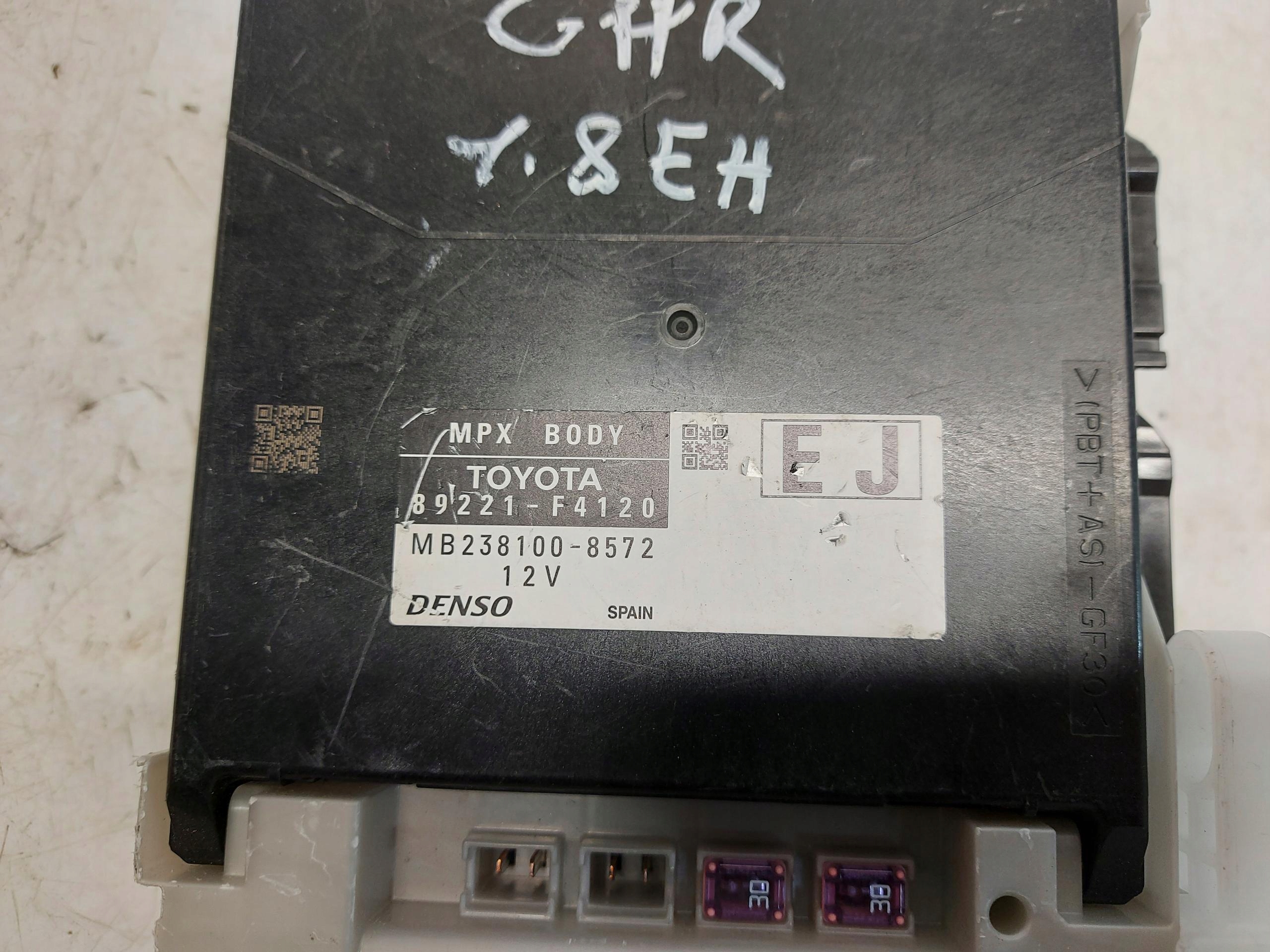 TOYOTA CHR module control unit 89221-F4120