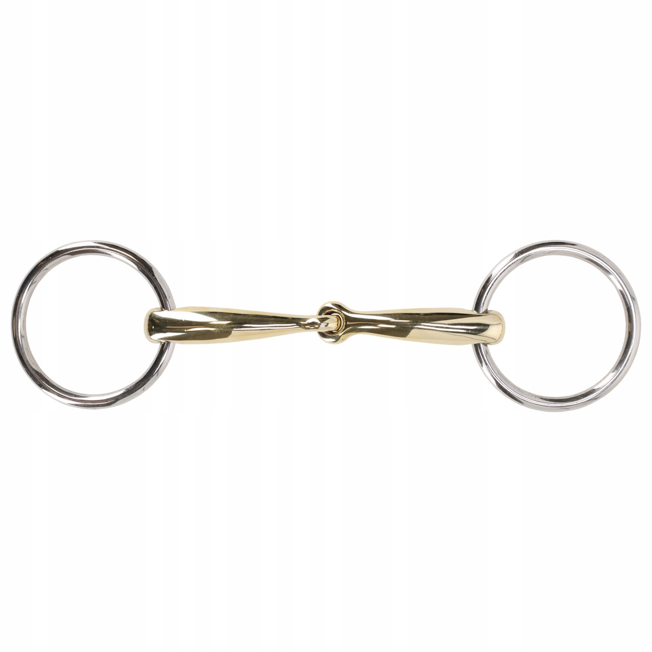 Qhp Wędzidło pojedynczo łamane Argentan Anatomical 11,5cm