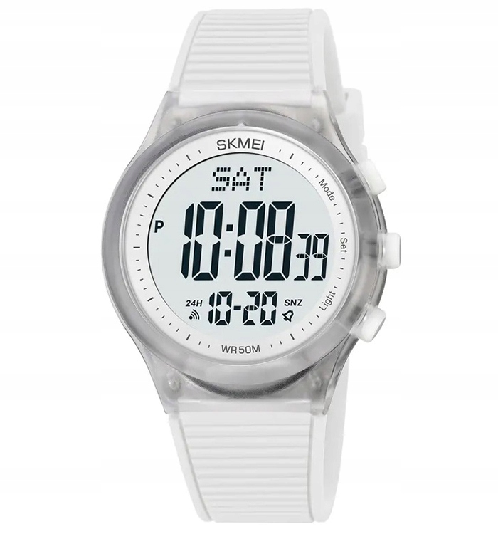 

Skmei Zegarek damski elektroniczny timer 12/24h