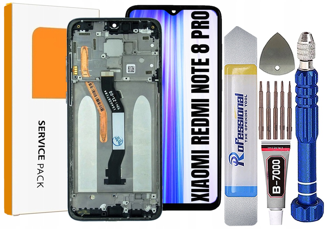 Displej Pro Xiaomi Redmi Note 8 Pro 1-SIM Originální LCD Rámeček