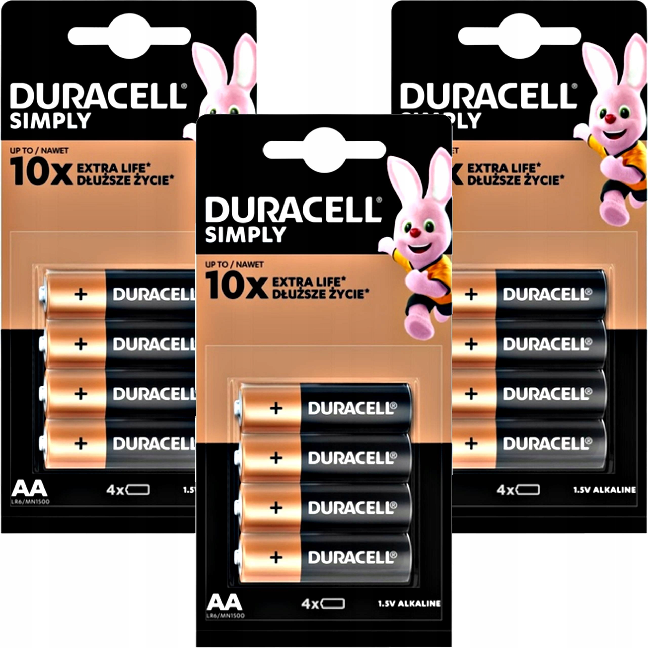 Щелочная батарея Duracell AA (R6) 12 шт.