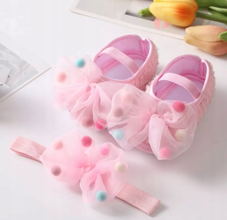 NIECHODKI balerinki BALERINY KOKARDA 18/19 +OPASKA