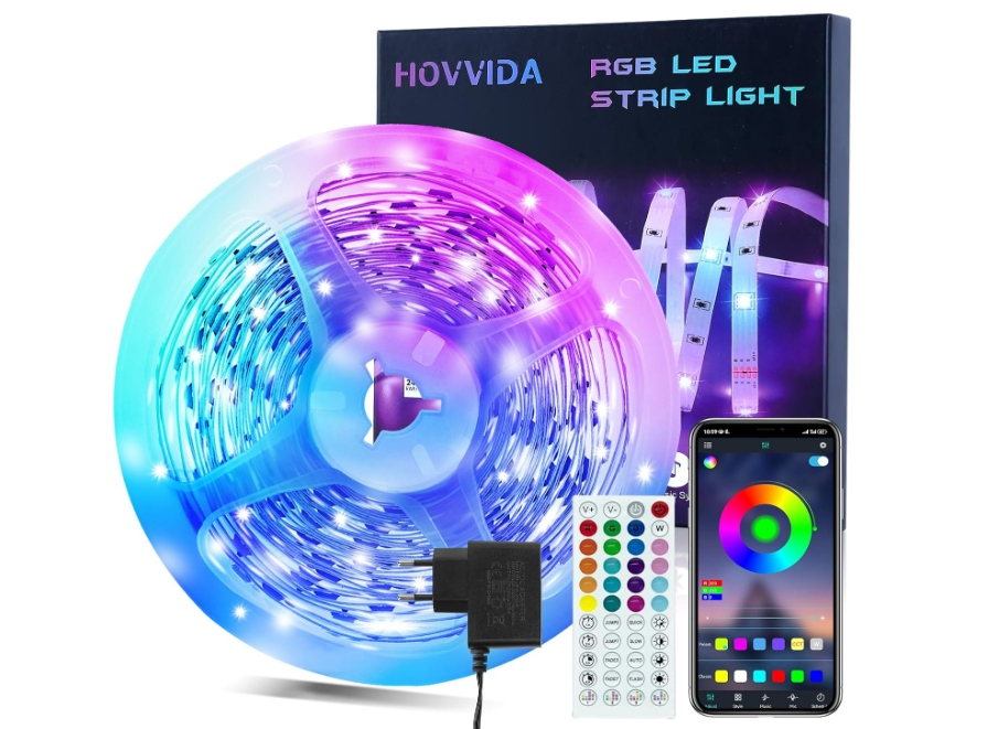 Led Pásek 5M Hovvida Rgb Dálkový Ovladač Aplikace Pro Ios A Android