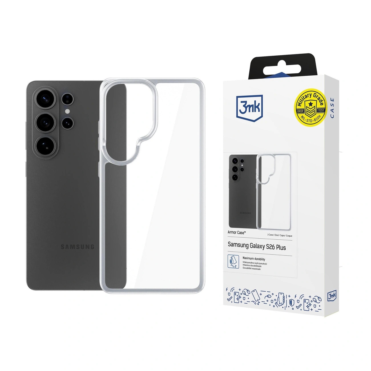 Etui 3mk Armor Case na Samsung Galaxy S26 Ultra przezroczyste