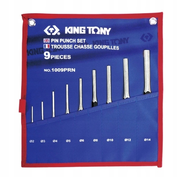 НАБІР ПЕРФОРАТОРІВ 2-14 ММ 9EL KING TONY