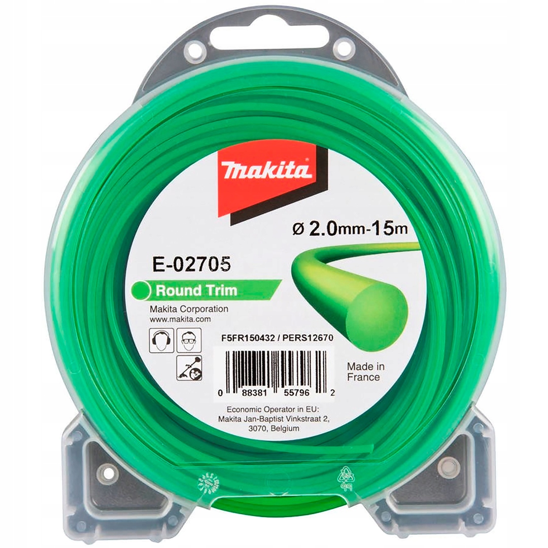 

Żyłka tnąca 2mm okrągła 15m do kosy Makita E-02705