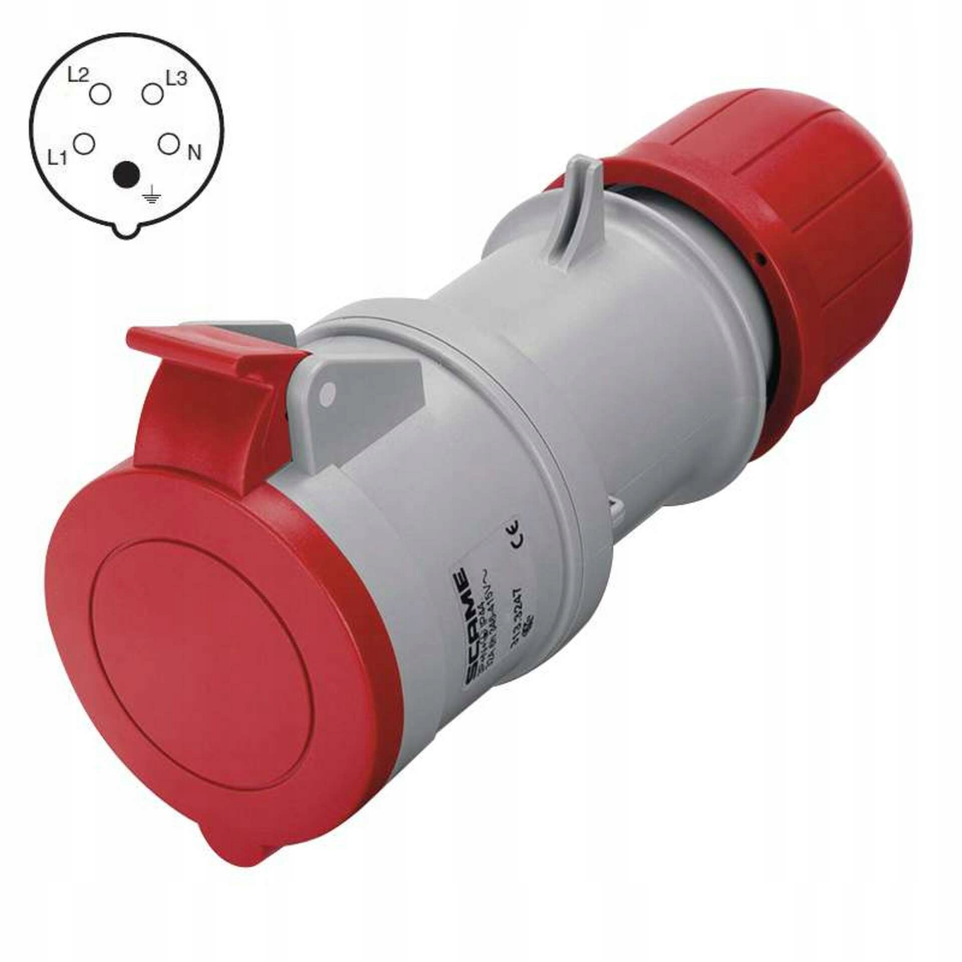 Scame Łącznik 5P 32A/400V IP44