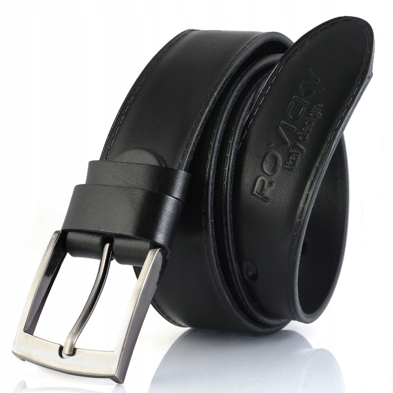 Rovicky Premium Pásek Pánský Kožený Široký Kožený