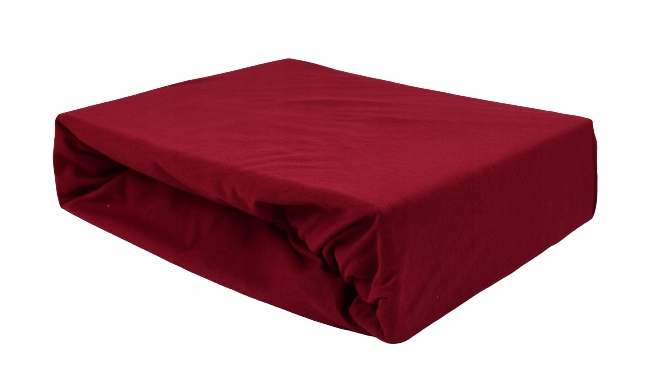 PRZEŚCIERADŁO JERSEY Z GUMKĄ 180X200 bordowy Materiał wykonania jersey