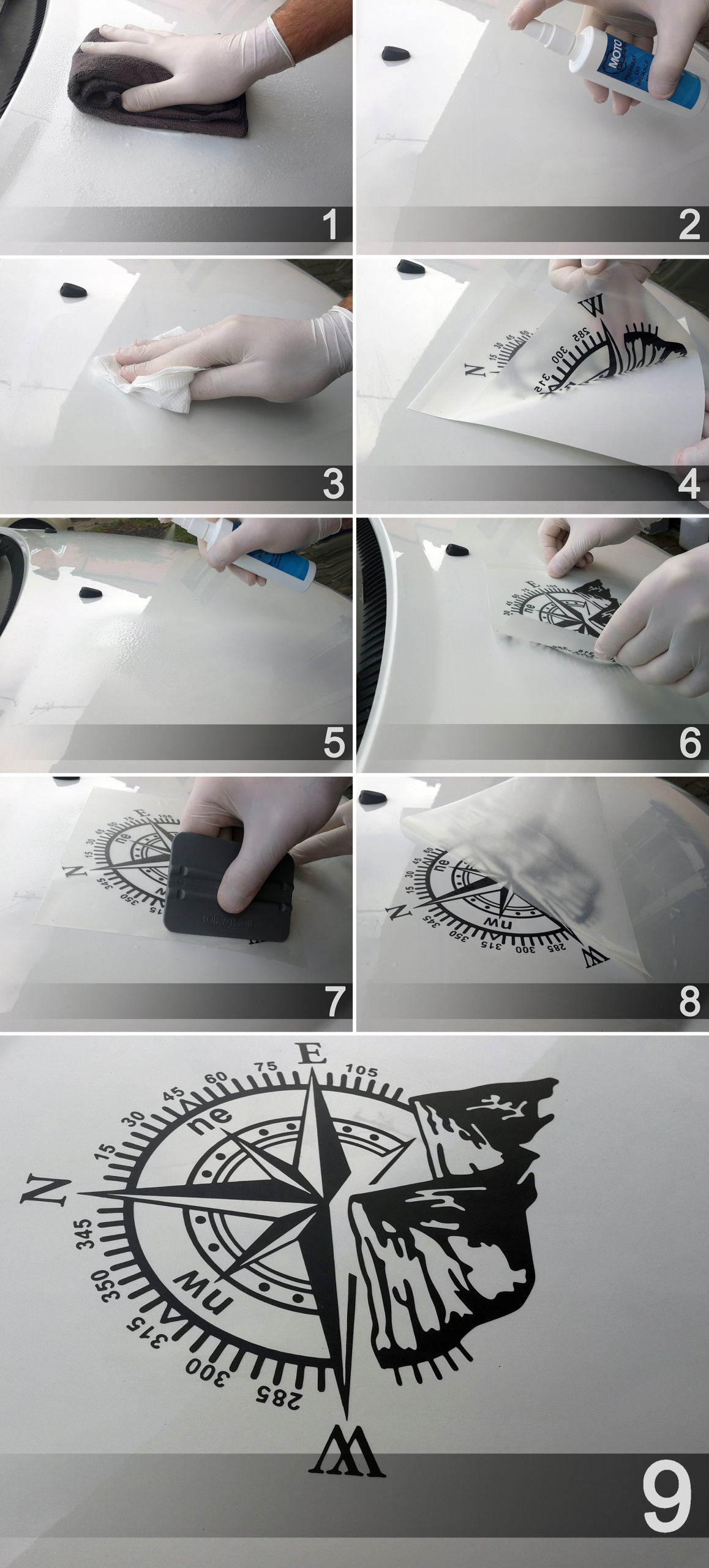 NAKLEJKA na Auto MOTYW DARKNESS 88cm x 545cm Width 88 cm