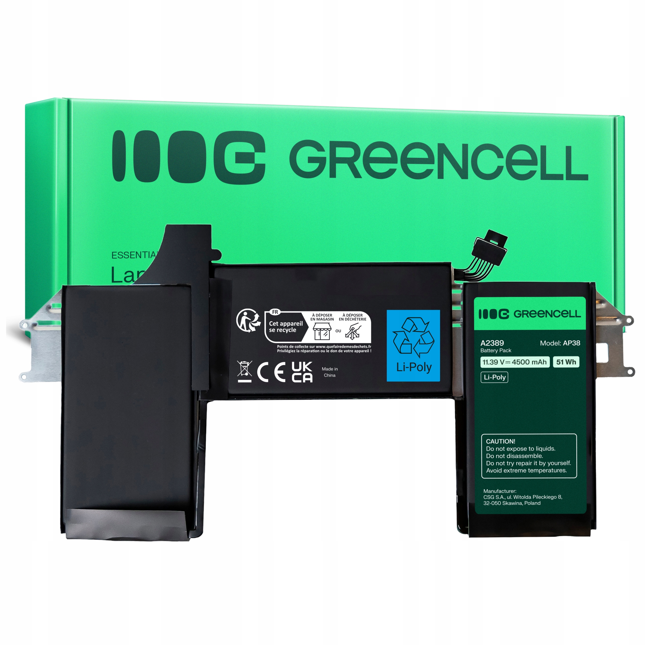 Batéria Green Cell A2389 pre Apple MacBook Air M1 13 A2337 (2020)