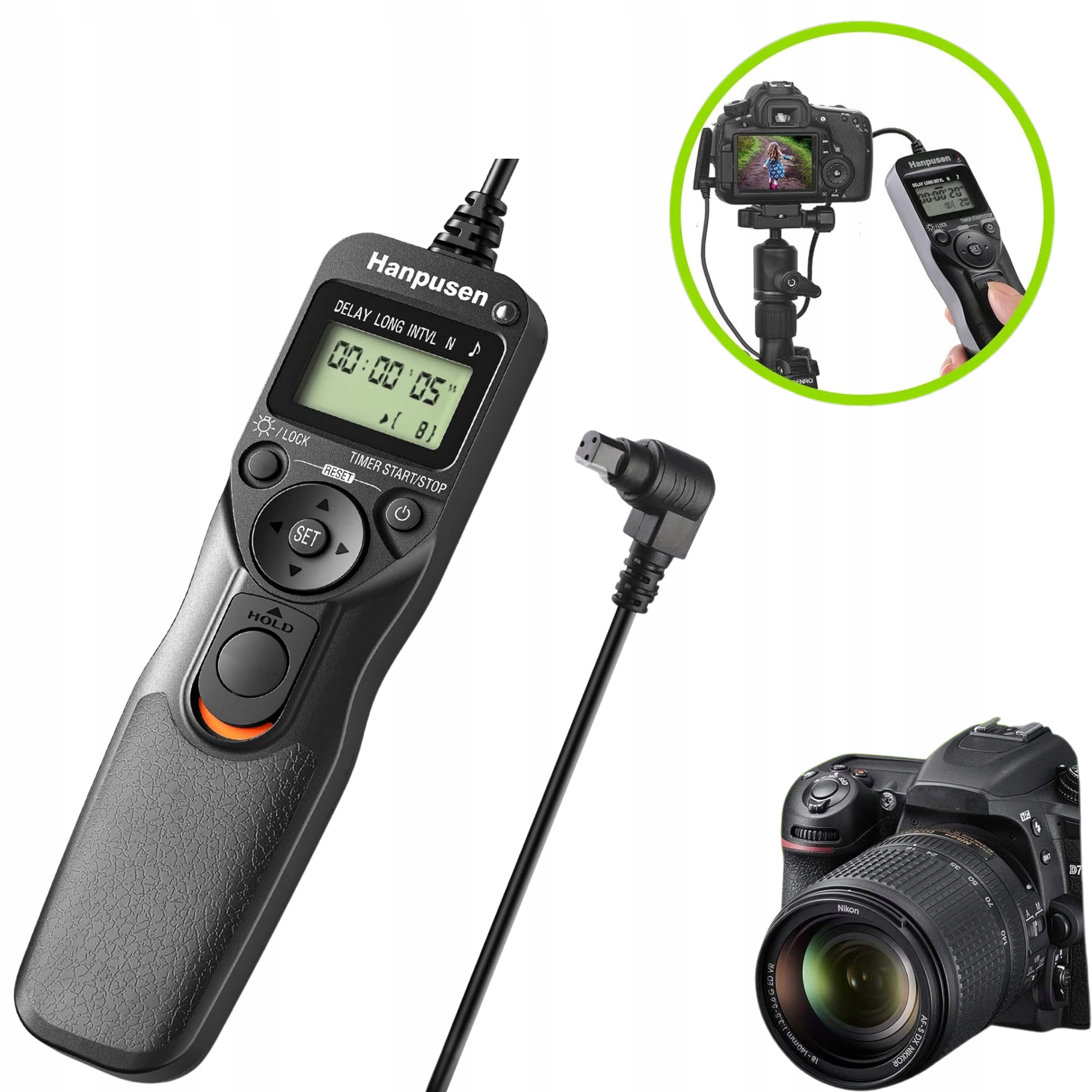 Pilot s intervalometrem pro fotoaparáty Canon Intervalový dálkový ovladač