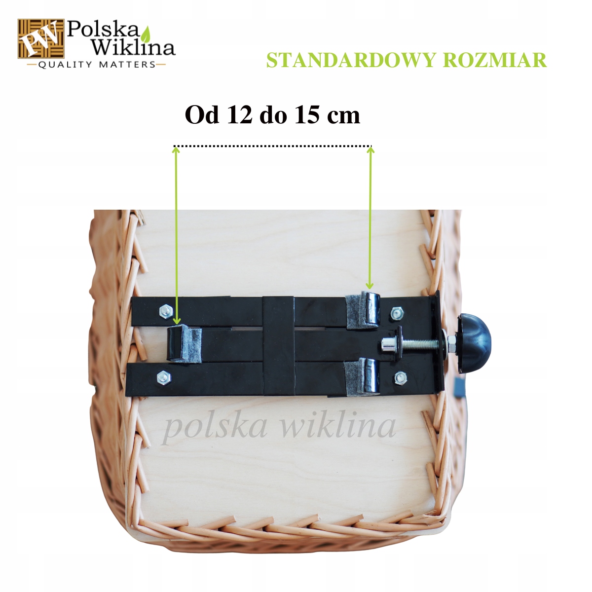 KOSZYK WIKLINOWY NA BAGAŻNIK DLA PSA KOSZ NA ROWER NATURALNY Rodzaj tylny