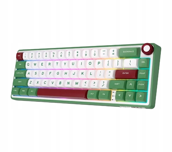 Klawiatura mechaniczna Royal Kludge RK-R65 Green Sand Chartreuse Switch