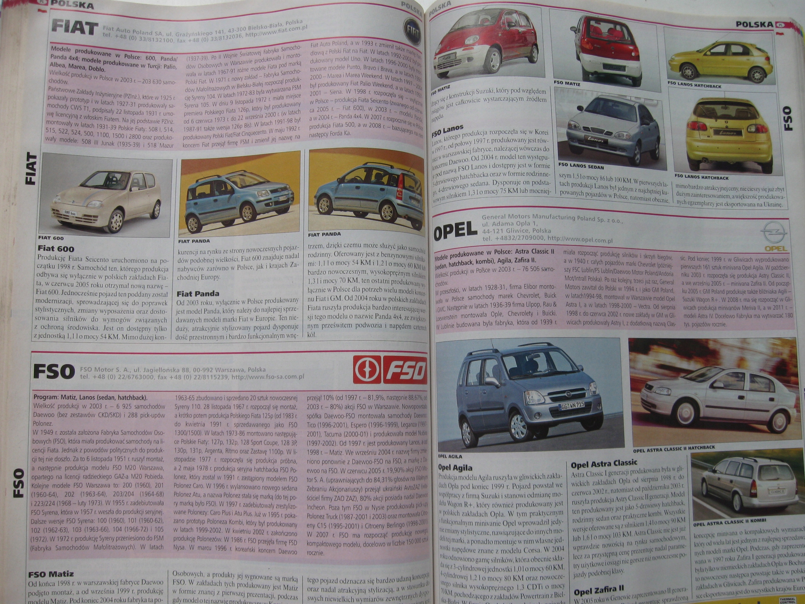 SAMOCHODY ŚWIATA 2006 Język publikacji polski