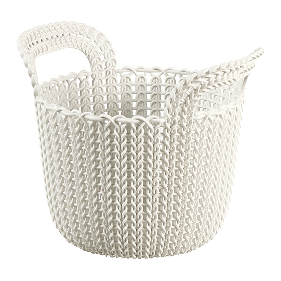 

Curver koszyczek okrągły Knit Xs kremowy 3l