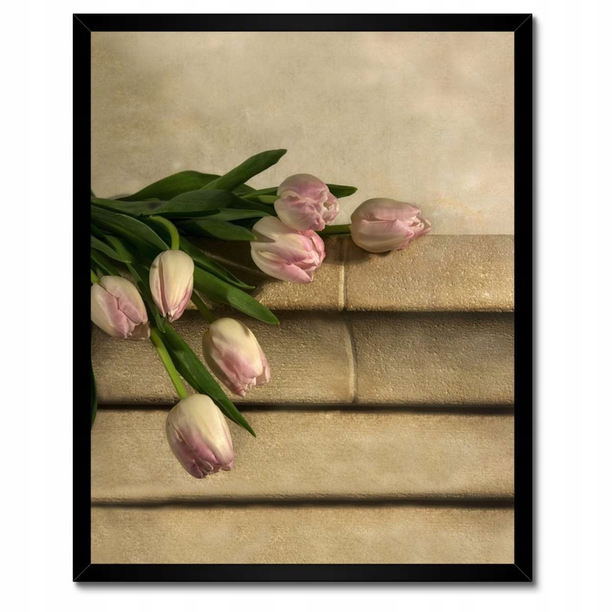 Plakáty v rámu 40x50 Kytice růžových tulipánů