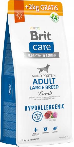 Brit Care Adult Large Breed Karma Z Jagnięciną Dla Psa 12kg 2kg