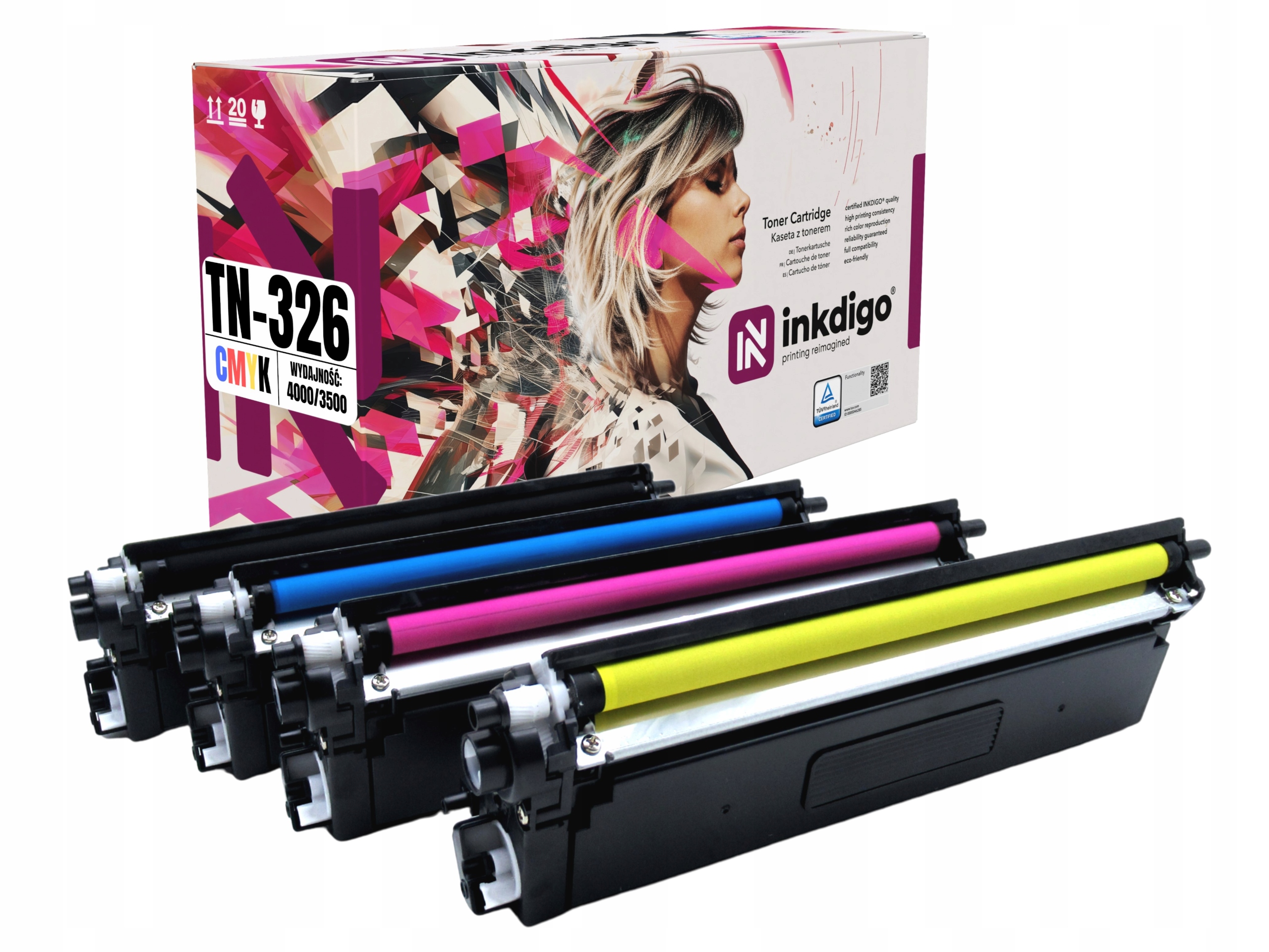 4x Toner pro Brother TN326 MFC-L8650CDW MFC-L8850CDW