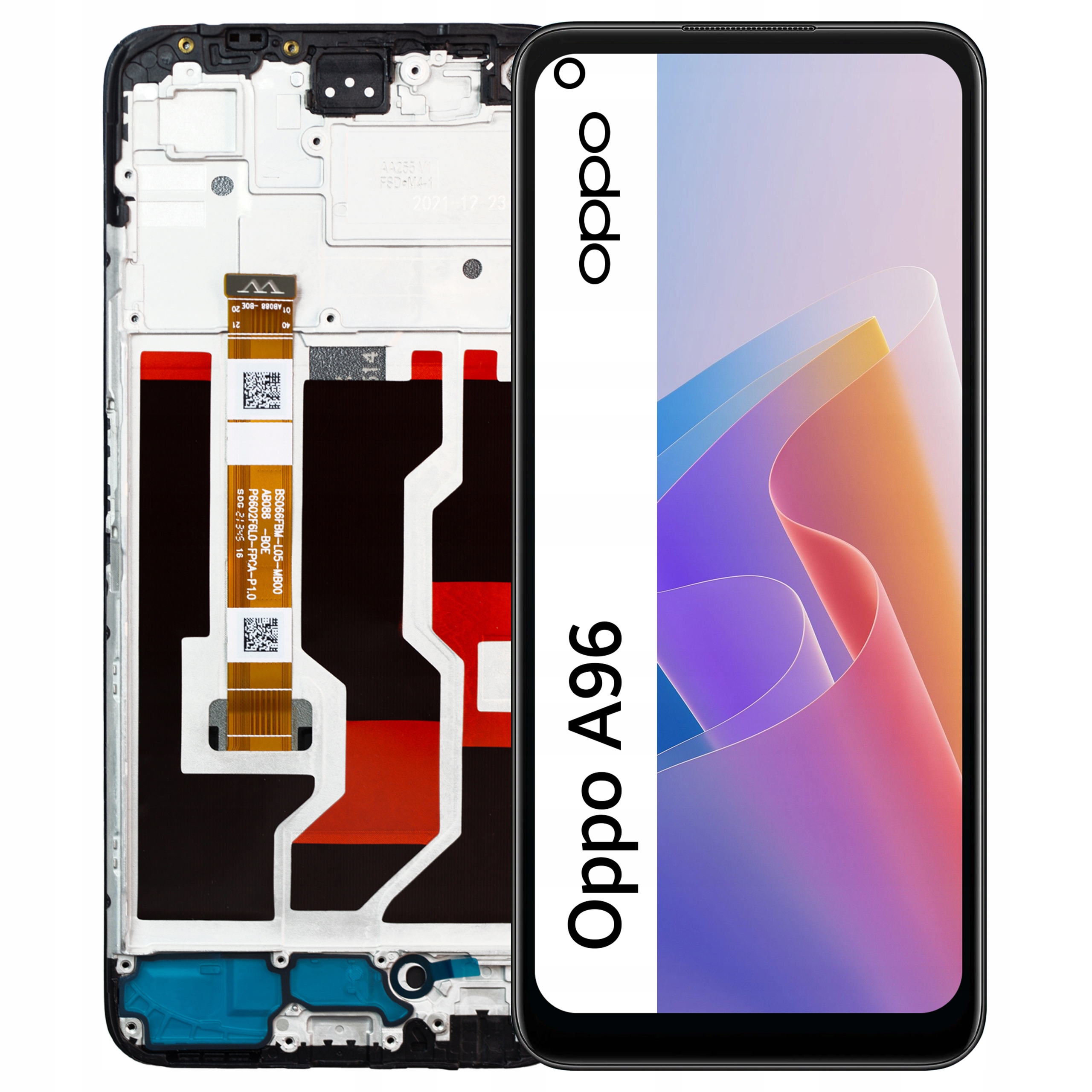 LCD displej pro Oppo A96 Digitizer Displej Dotyk Rámeček
