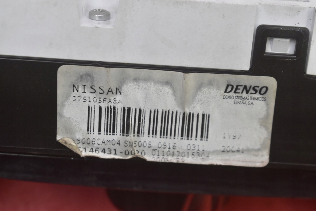 control panel air conditioning devices KLIMY 275105FA3A NISSAN MICRA 5 V K14 17-21
