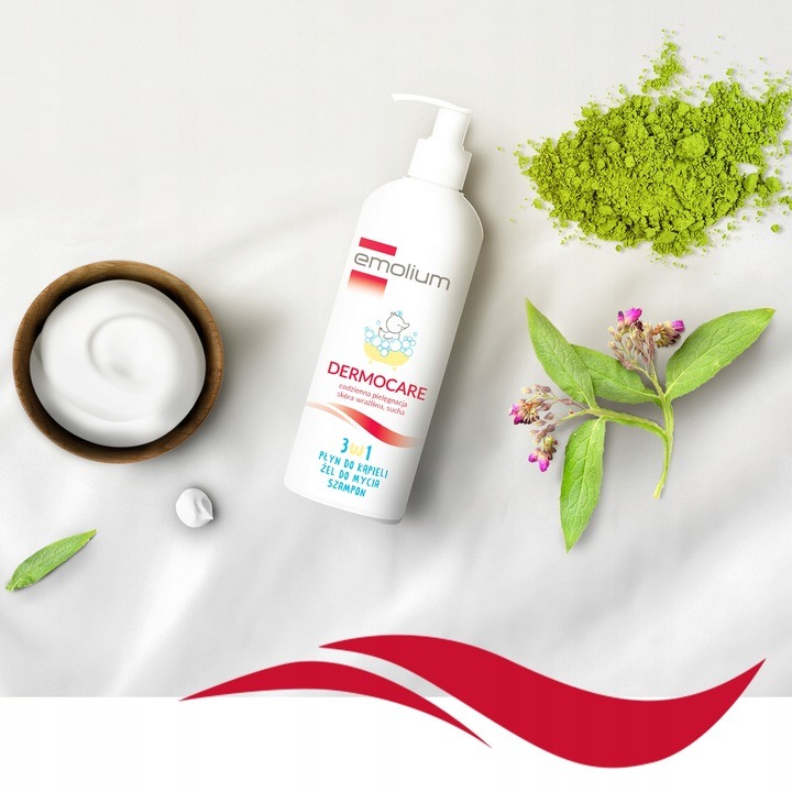 Emolium Dermocare 3w1 płyn do kąpieli, żel do mycia i szampon 400 ml Rodzaj inny