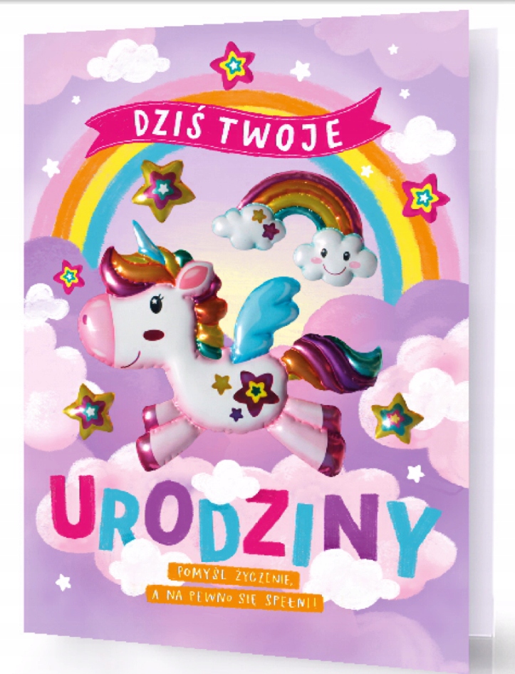 

Kartka Urodzinowa Dla Dziecka Tęcza XXL 34 CM
