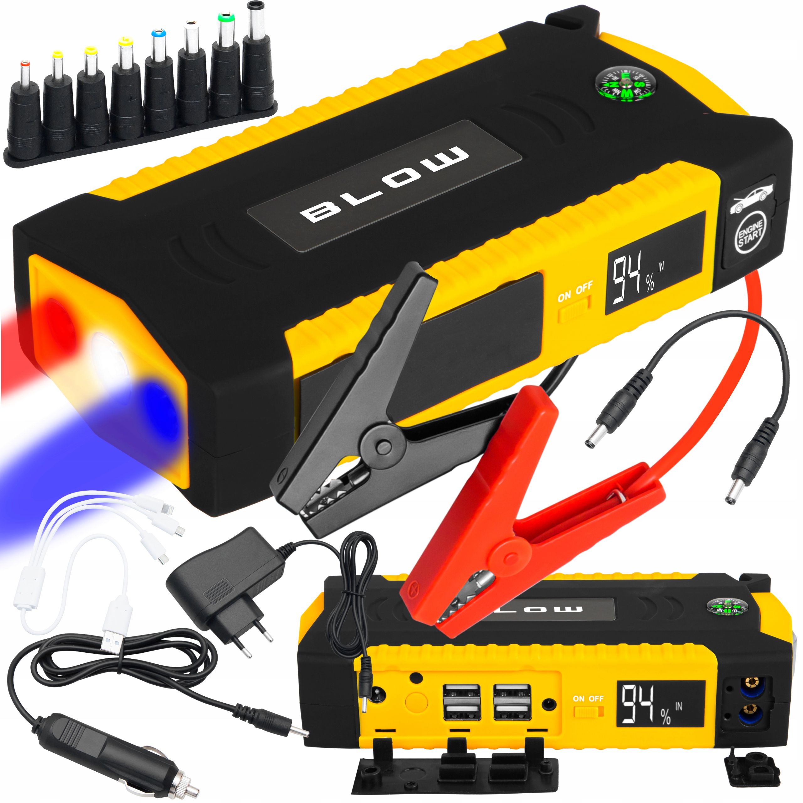 Jump starter rozruch PowerBank 12V 16800mAh kable