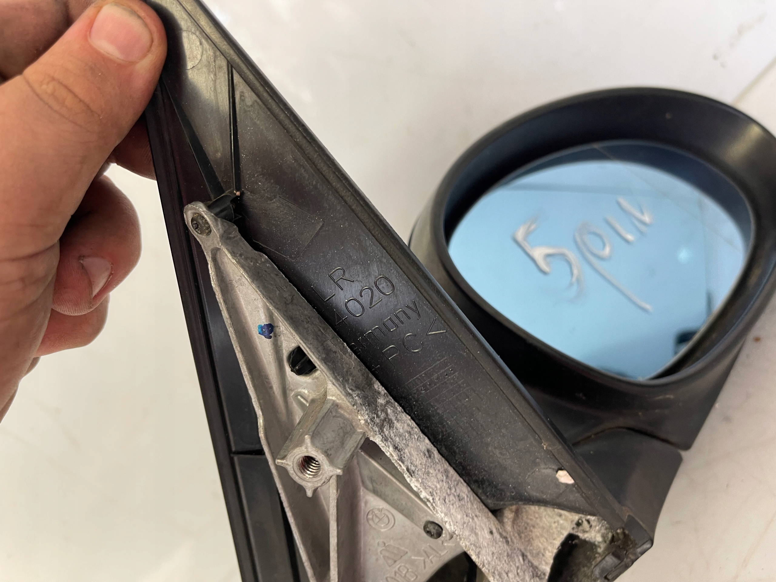 BMW E87 mirror right exterior 5 PIN SCHWARZ 2 668/9