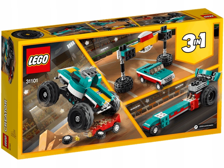 LEGO CREATOR 3W1 Monster Truck 31101 Marka LEGO