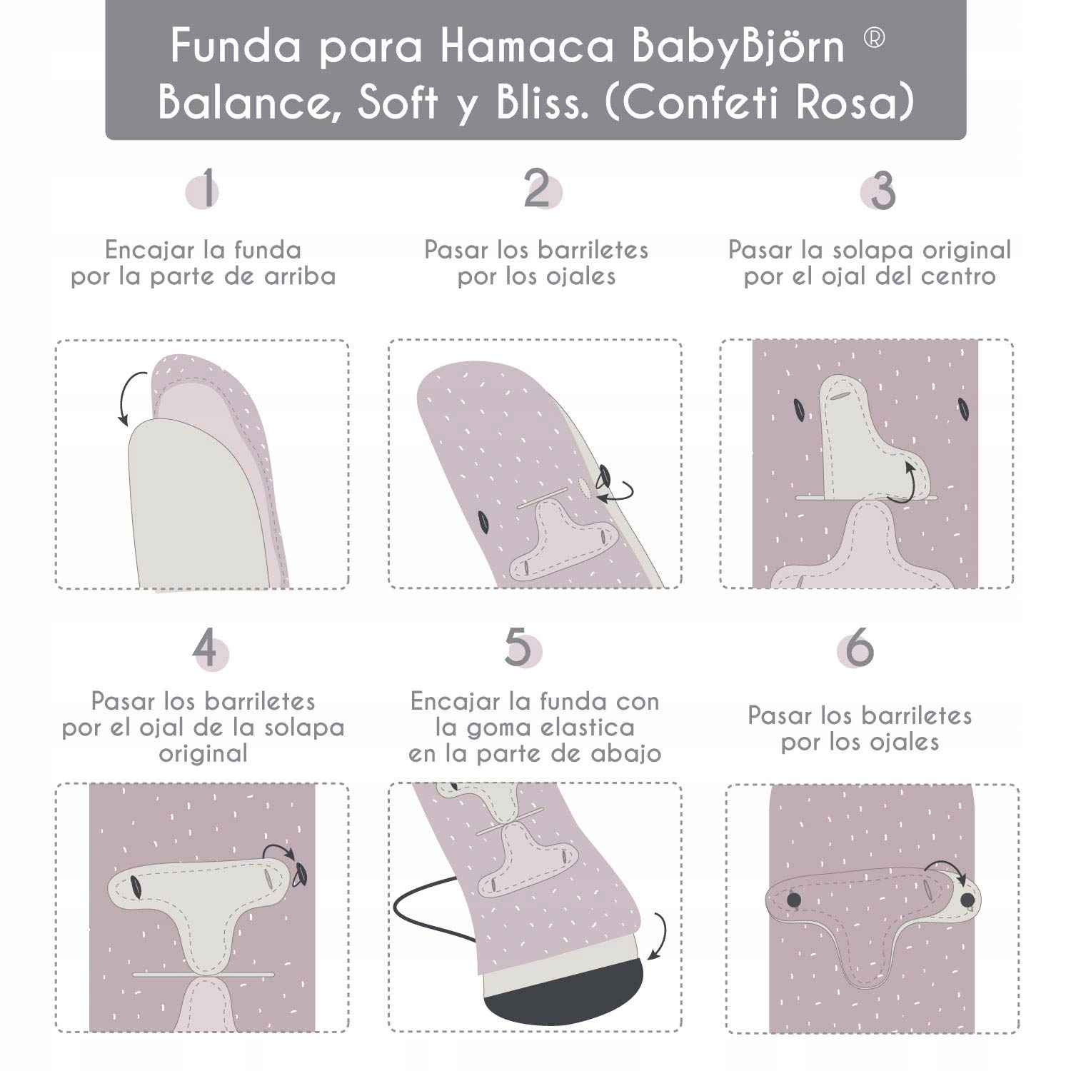 BABYLINE HAGRIS Pokrowiec Na Hamak Piqué Szary Unisex Bawełniany Miękki — miniatura 6