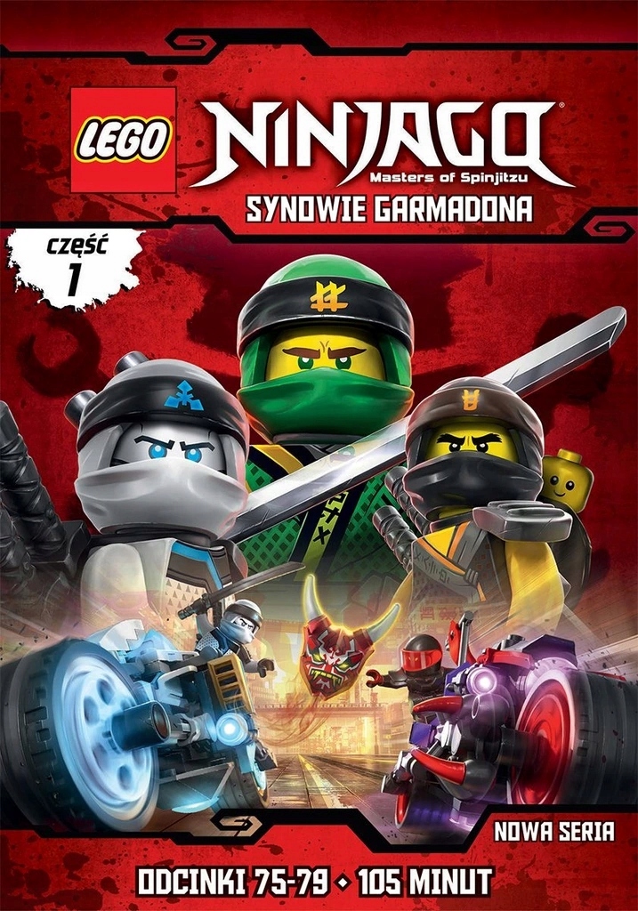 

Lego Ninjago Synowie Garmadona Cz1 75-79 DVD Folia