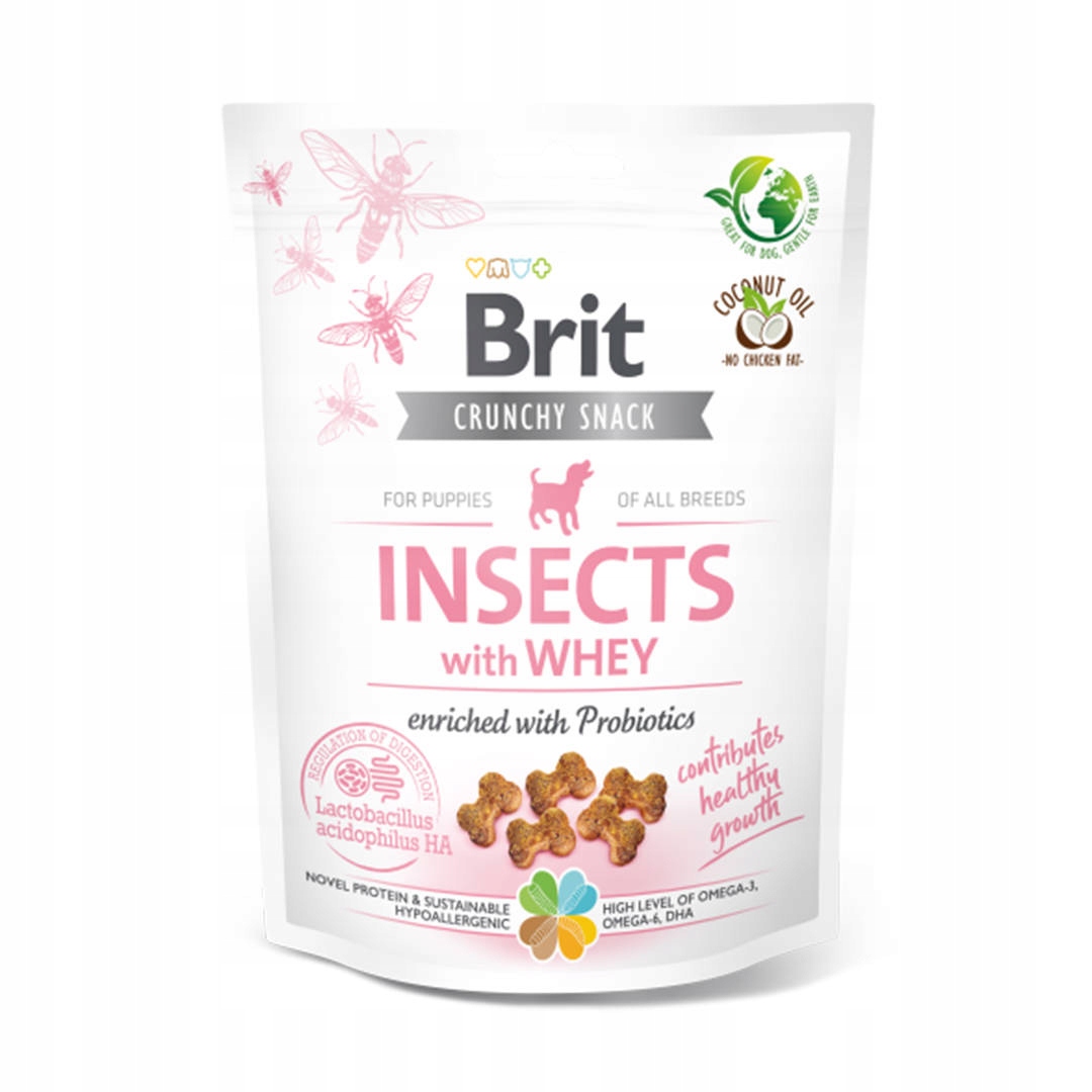 Levně Care Dog Crunchy Cracker Puppy. Insects with Whey