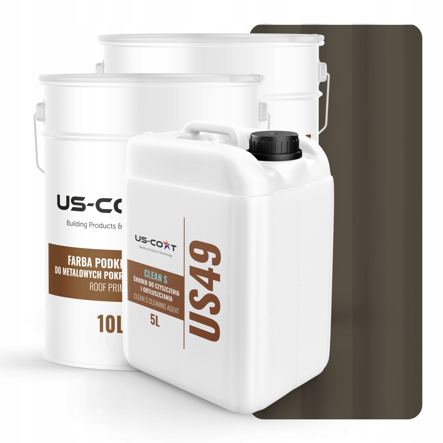 Farba Na Strechu Kovová Základná Odtučňovač Sivá Hnedá RAL7013 74m2 Matná