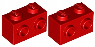 

Lego Klocek 1x2 Wypustki Czerwony 11211/6019155 x2