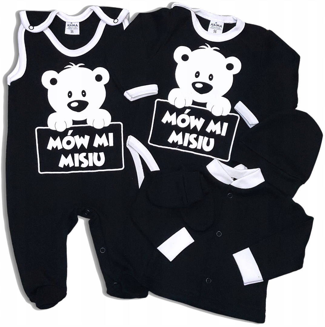

Zestaw wyprawkowy niemowlęcy r.62 Mów MI Misiu
