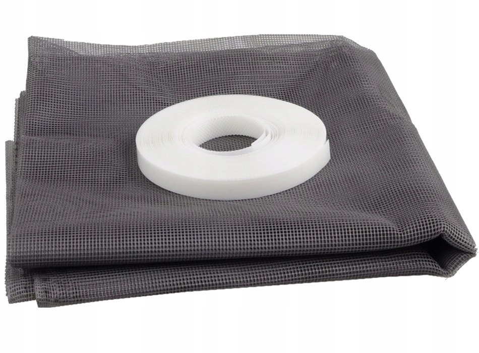 MOSKITIERA SIATKA NA OKNO PRZECIW OWADOM OWADY MUCHY +RZEP = 150x180 SZARA Marka Hunter
