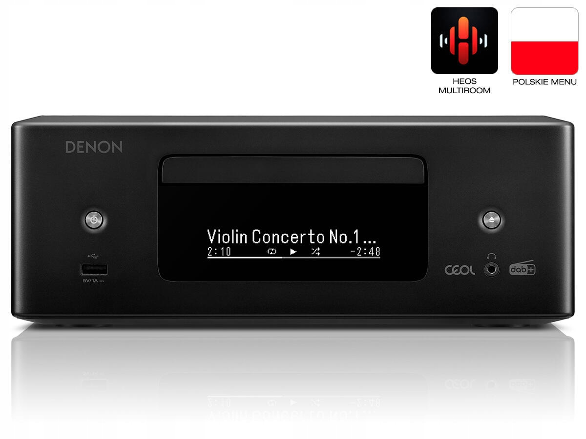 Amplituner Denon RCD-N12 Dab stereofoniczny z CD czarny Bluetooth stereo