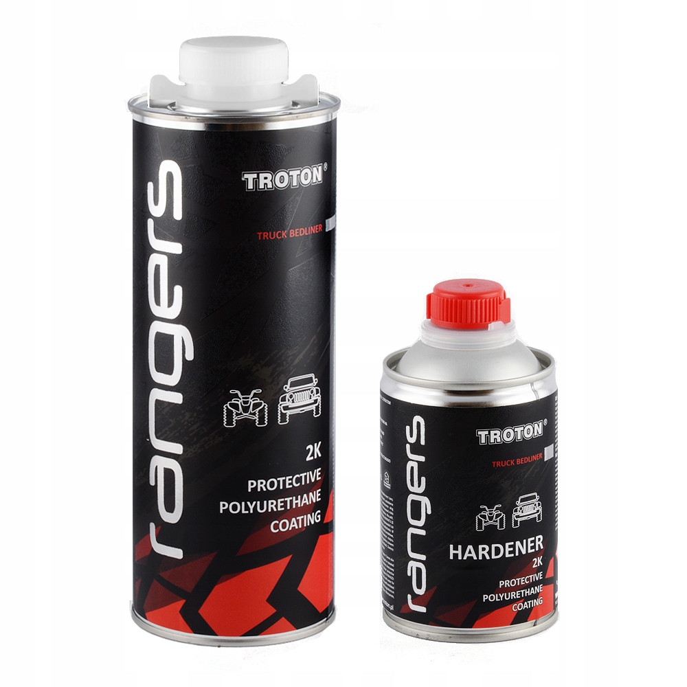 Powłoka poliuretanowa Troton Rangers biała 1kg 150ml