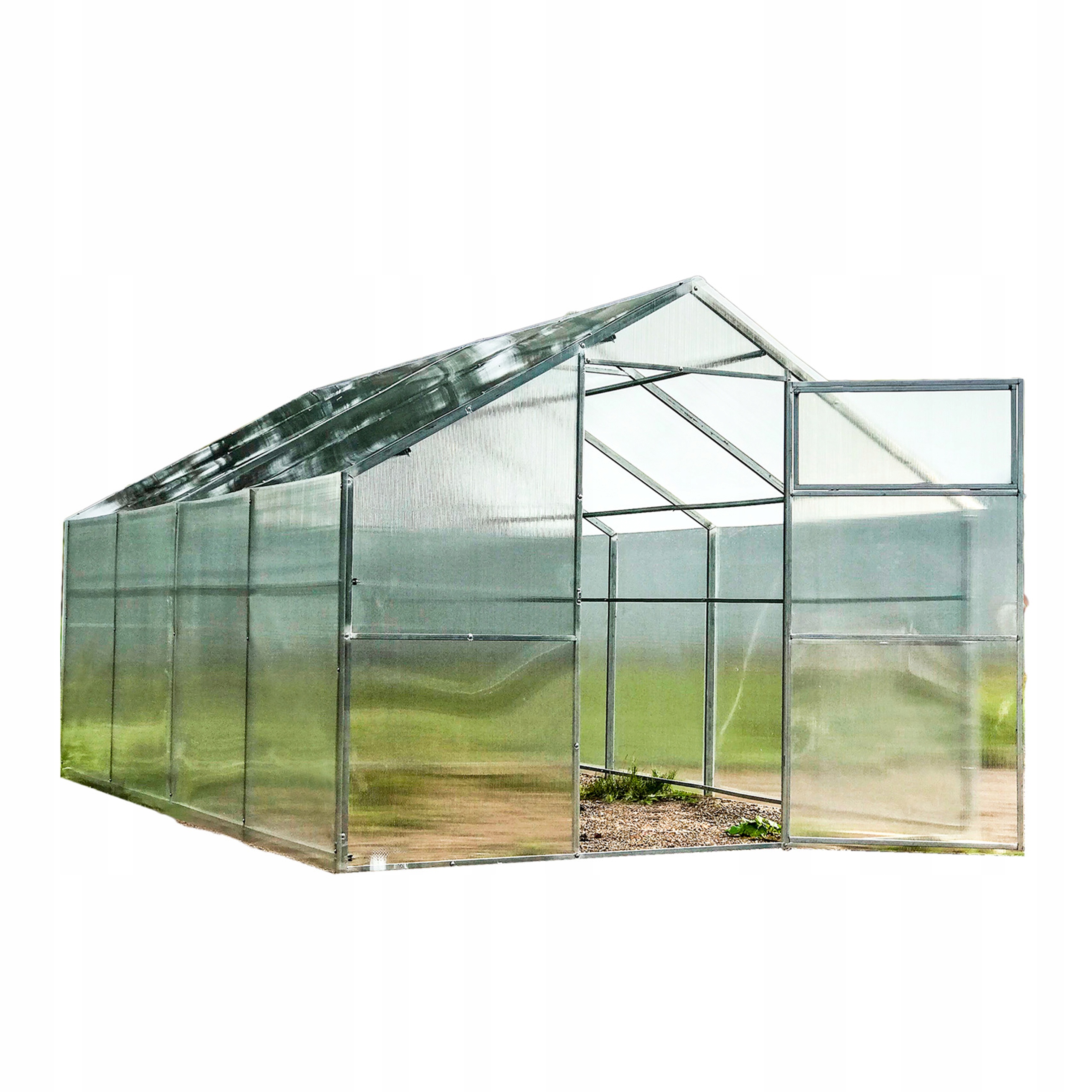 Polykarbonátový skleník 3x4 m Lun Fix zahradní domek 20x40 mm z polykarbonátu 6 mm