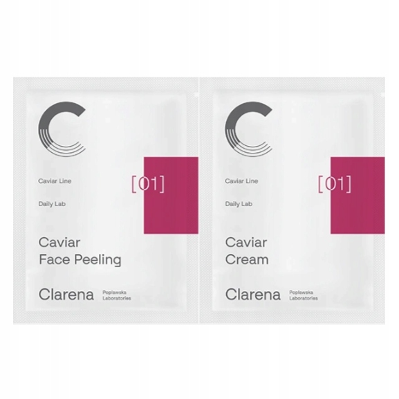 Clarena Caviar krem 3ml + Caviar peeling 3 ml