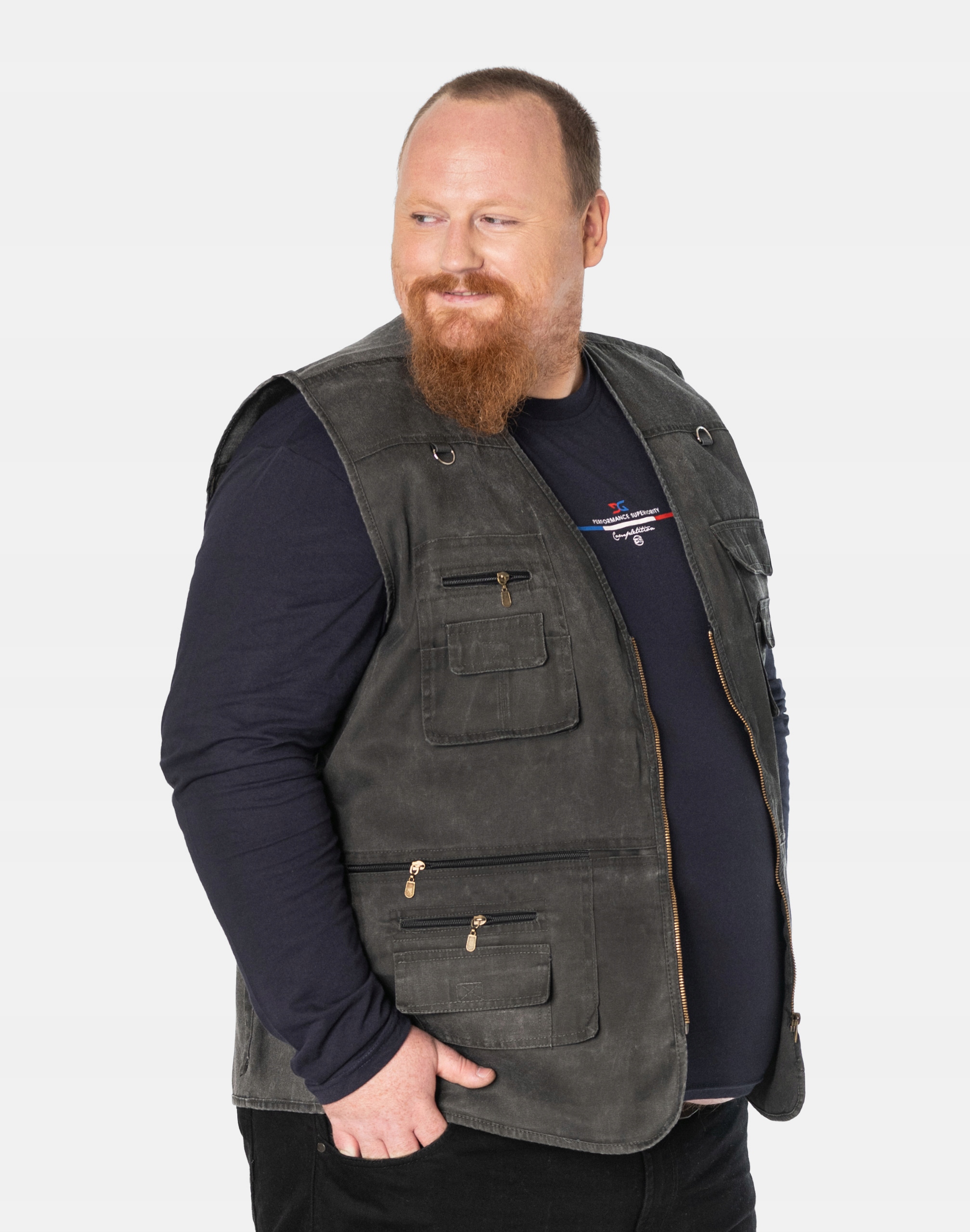 Большая мужская куртка без рукавов Serda B022-4 10XL Brand other